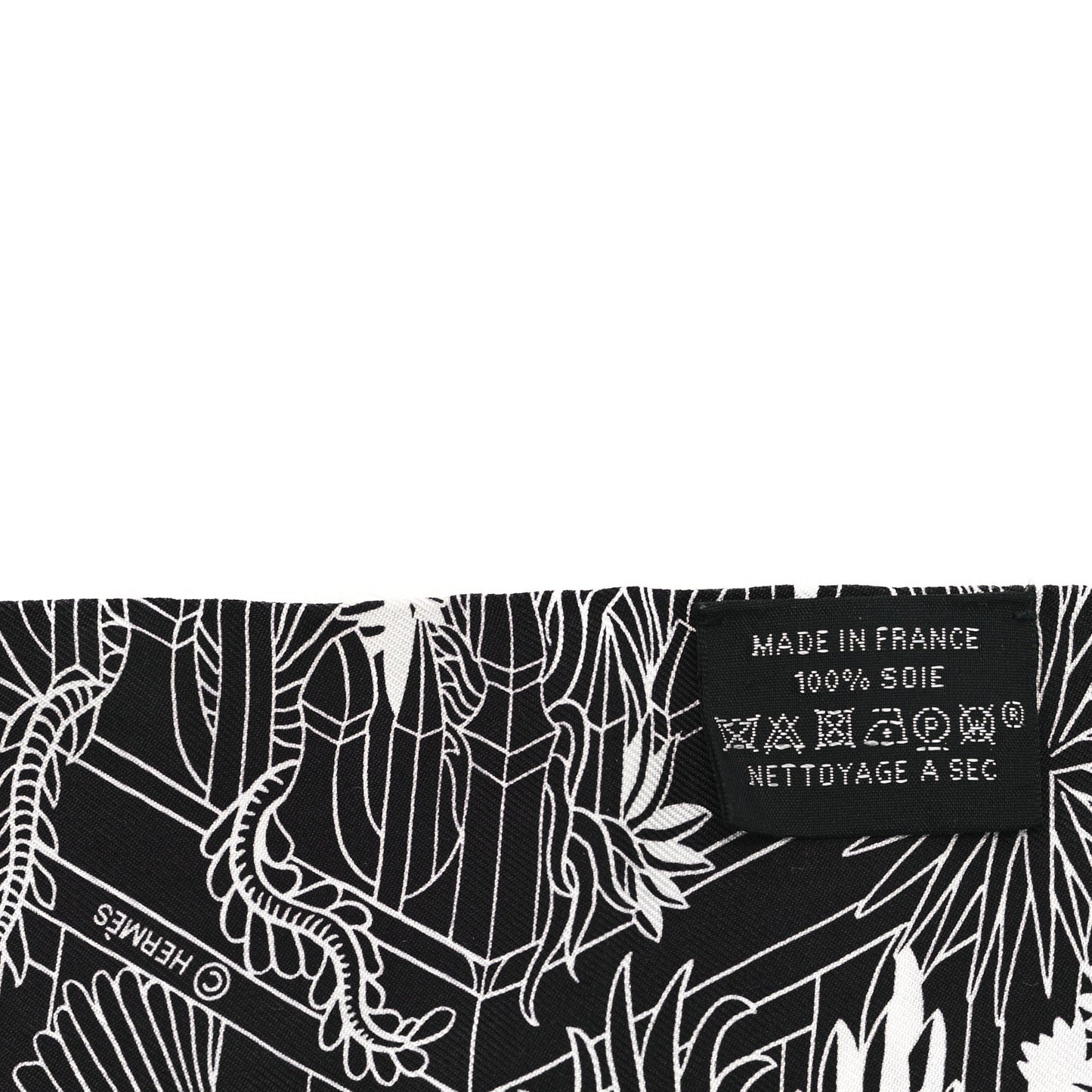 Silk Animapolis Twilly Black White