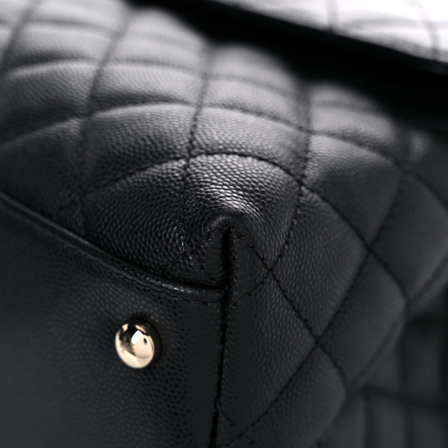 Chanel Caviar Quilted Medium Coco Handle Flap Black 11 of 15
