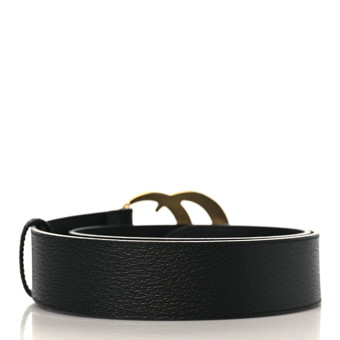 Textured Calfskin Double G 40mm Belt 75 30 Black