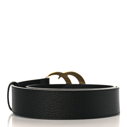 Gucci Textured Calfskin Double G 40mm Belt 75 30 Black 3 of 5