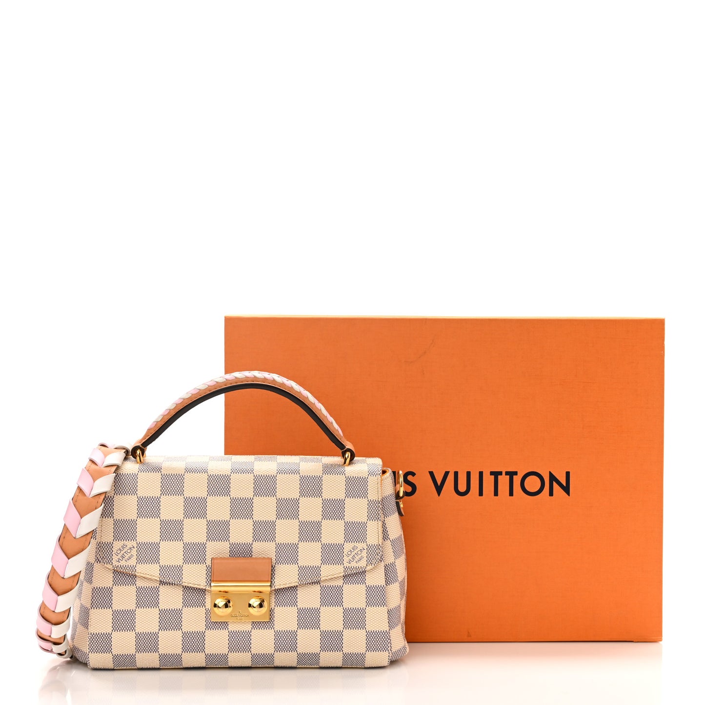 Damier Azur Braided Croisette Rose