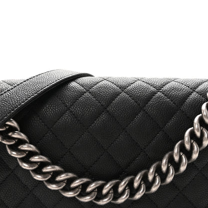 Chanel Caviar Quilted Medium Boy Flap Black 8 of 11