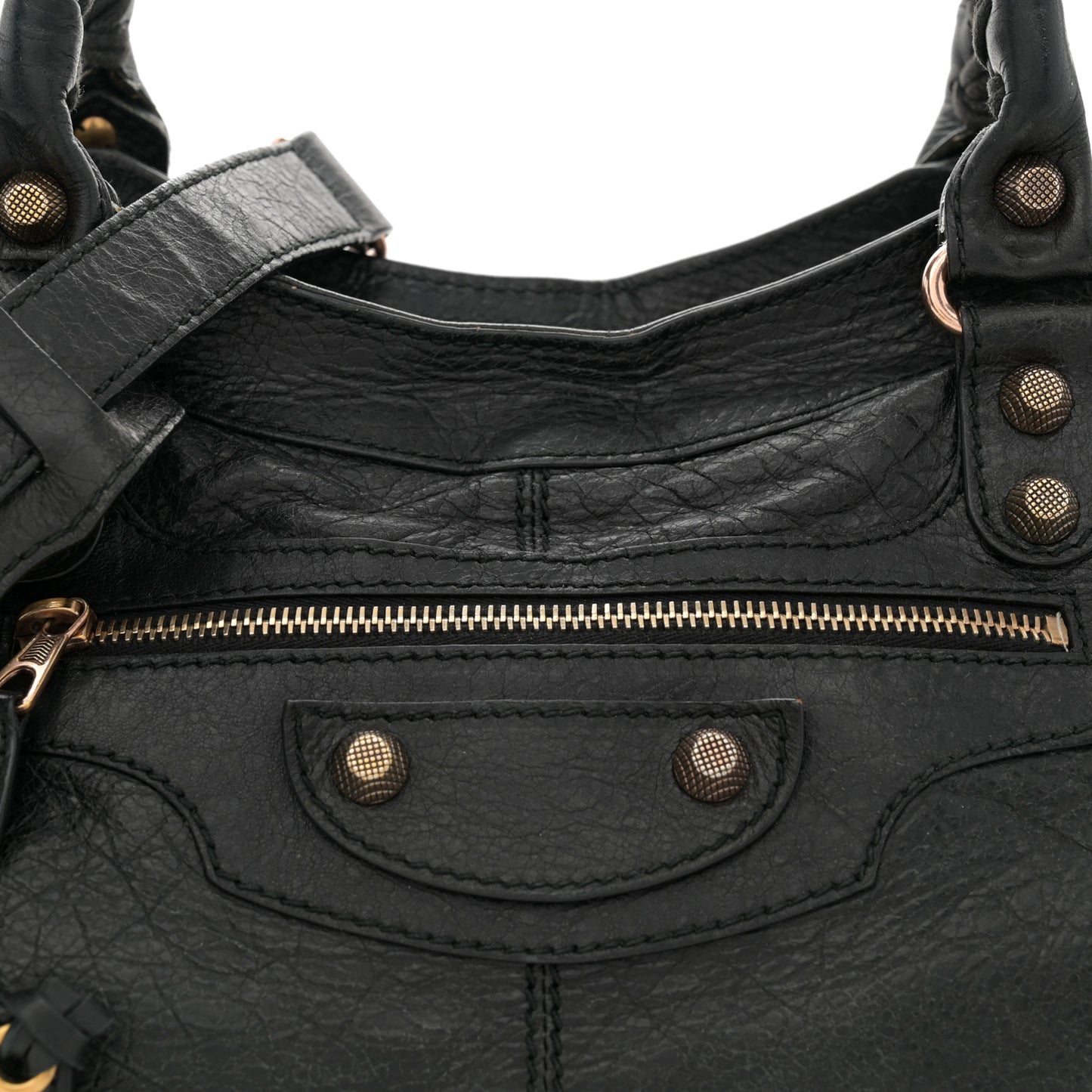 Agneau Giant 12 Rose Gold Hardware Part Time Black