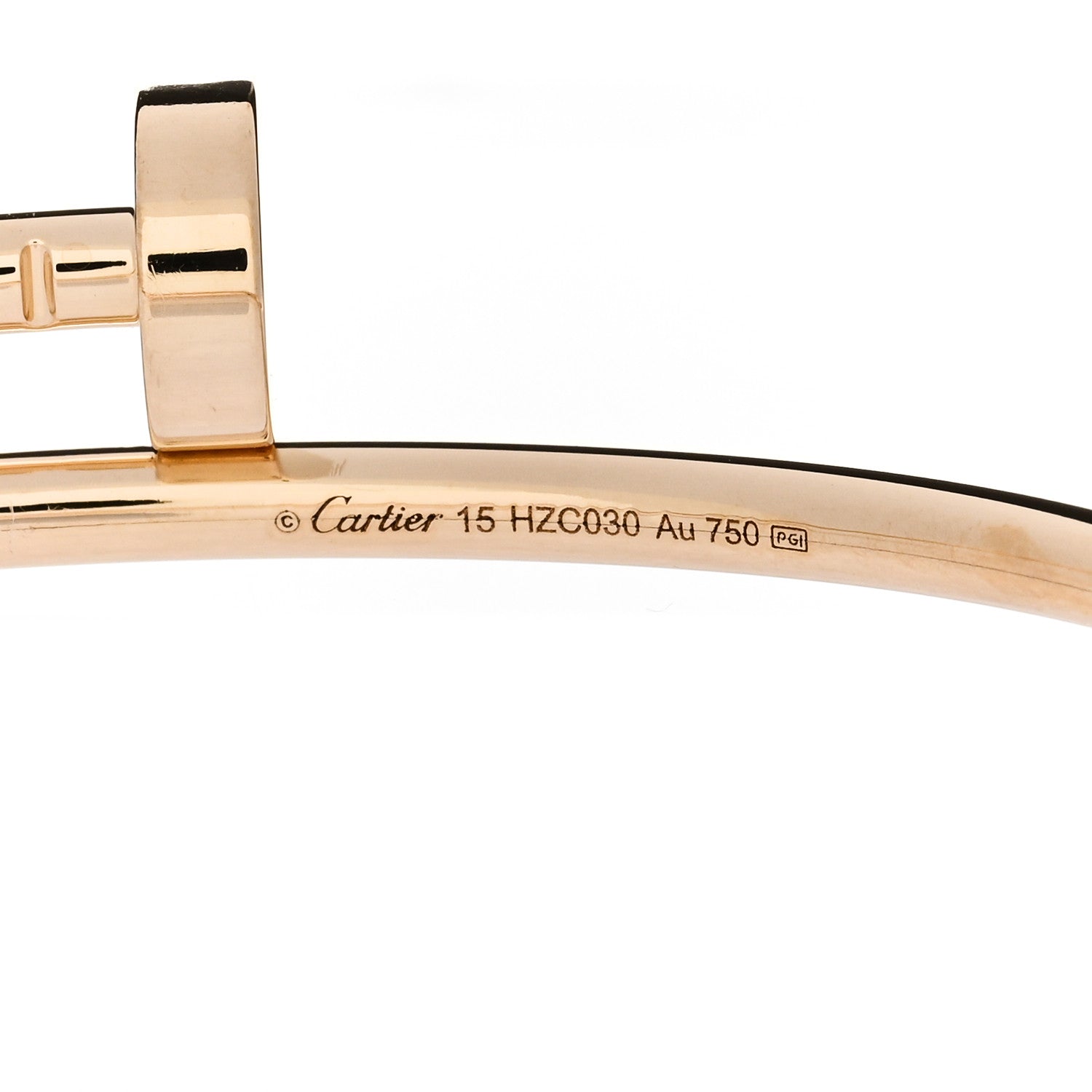 Cartier 18K Yellow Gold Small Juste Un Clou Bracelet 15 3 of 4