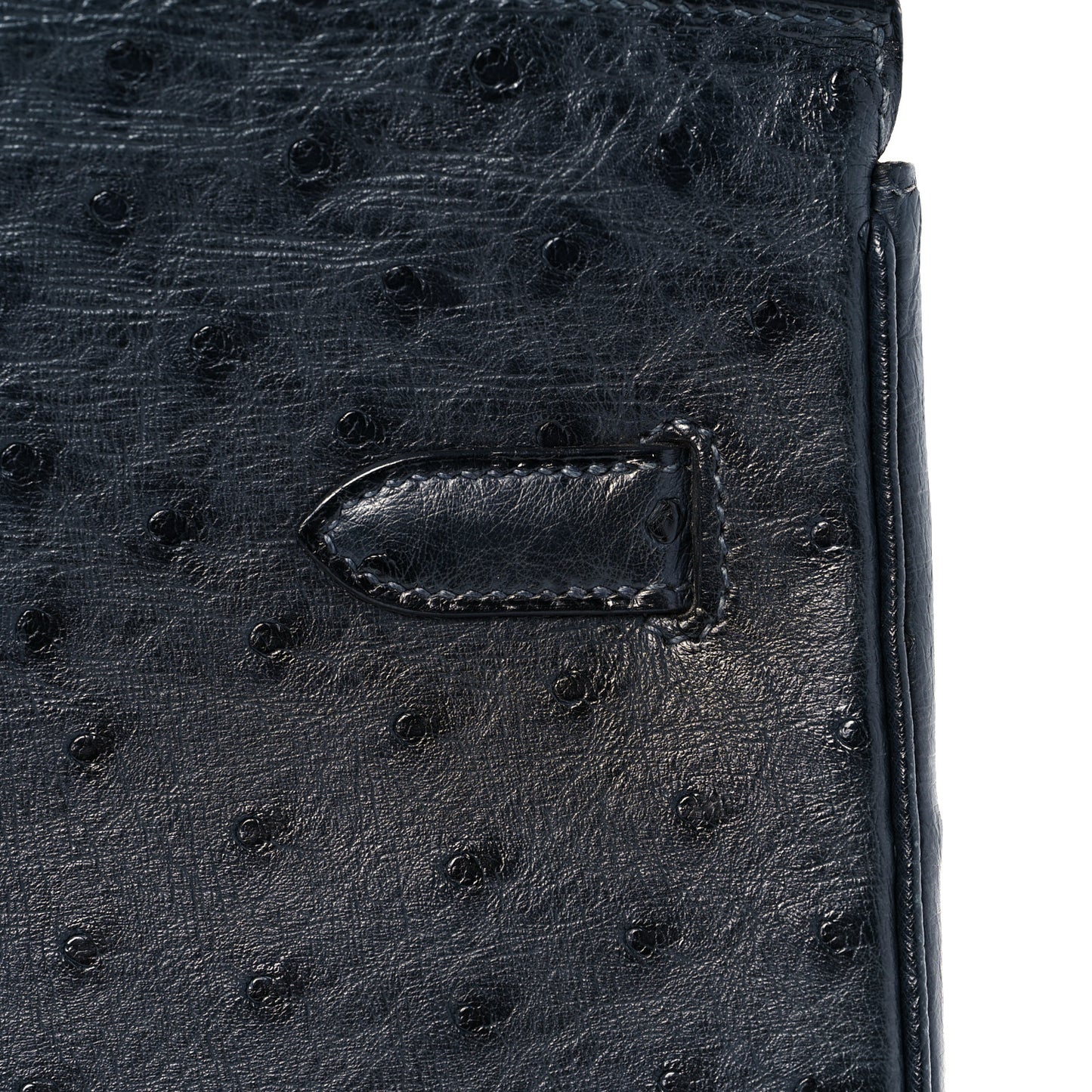 Ostrich Birkin 35 Bleu Indigo