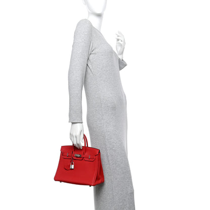 Hermes Togo Verso Birkin 25 Rouge Casaque Rouge H 2 of 13