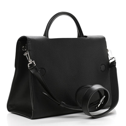Christian Dior Grained Calfskin Medium Diorever Flap Black 3 of 9