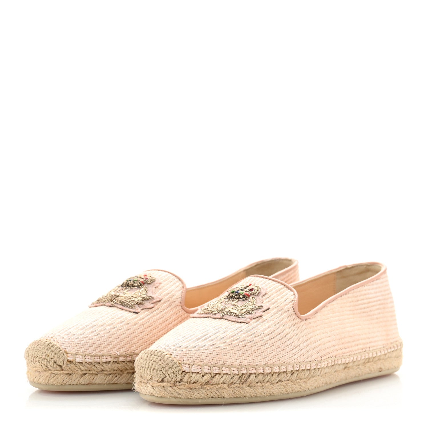 Christian Louboutin Nanou Orlato Donna Espadrilles 40 Paille Croisette 4 of 9