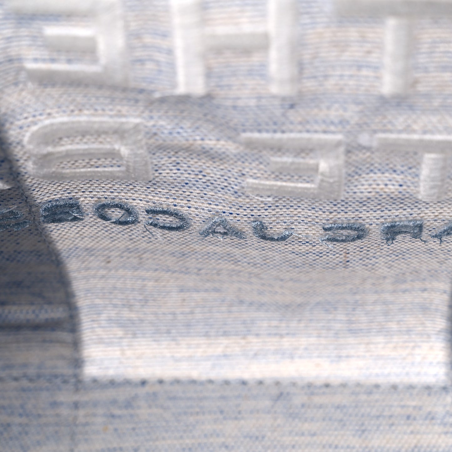 Canvas Small Summer Tote Bag Blue