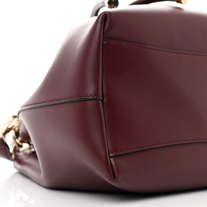Jimmy Choo Calfskin Bon Bon Bucket Bag Burgundy 9 of 10