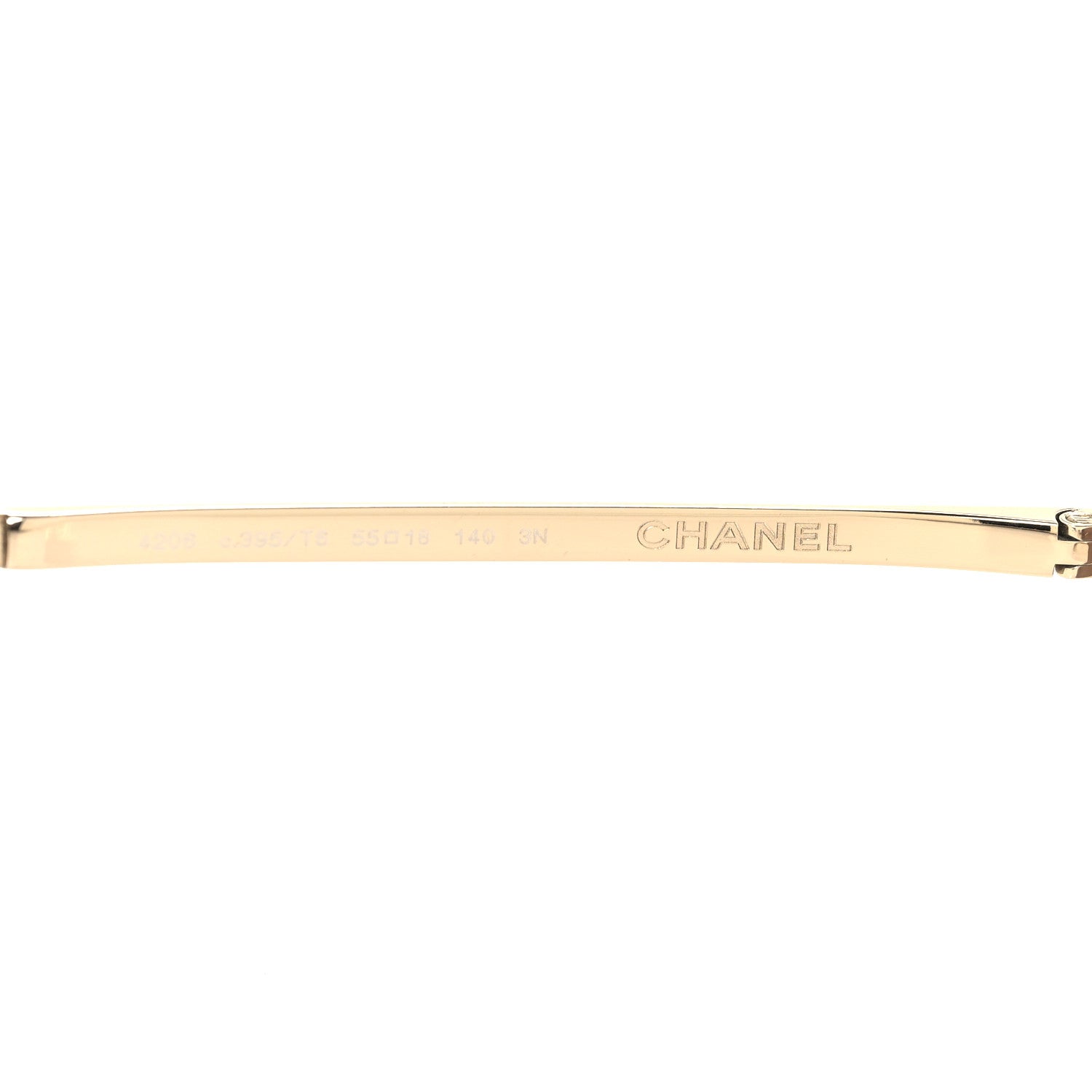 Chanel Round Spring Sunglasses 4206 Black Gold 5 of 8