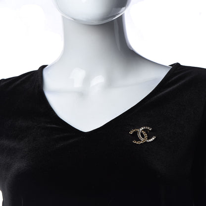 Chanel Baguette Crystal Quilted CC Brooch Gold 2 of 4