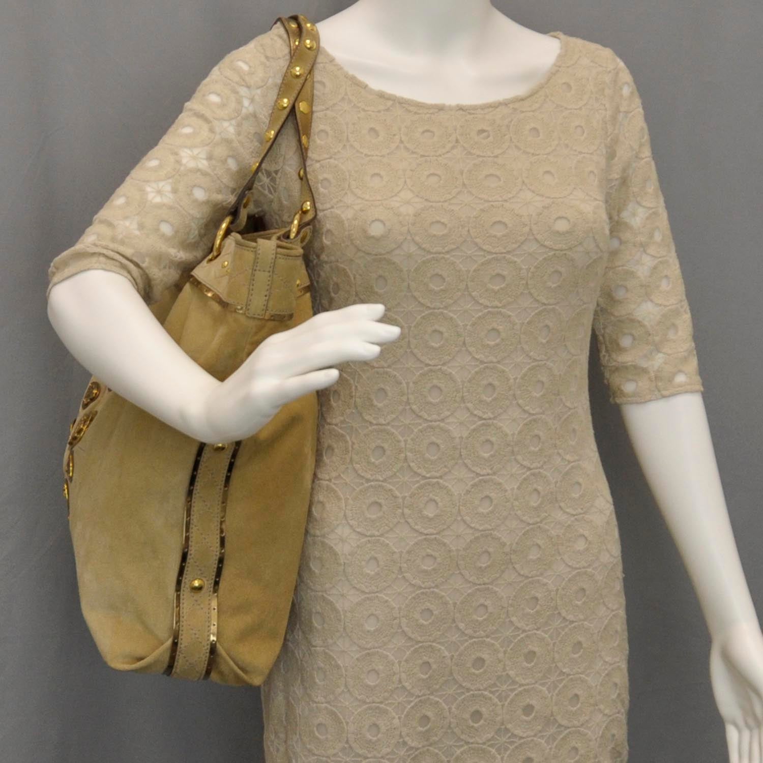 Gucci Suede Irina Large Tote 2 of 9