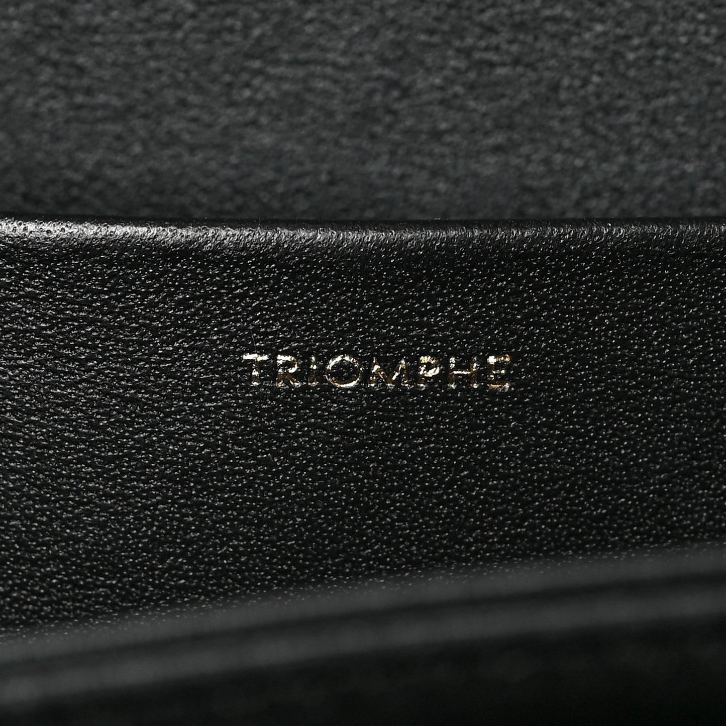 Shiny Calfskin Medium Triomphe Black