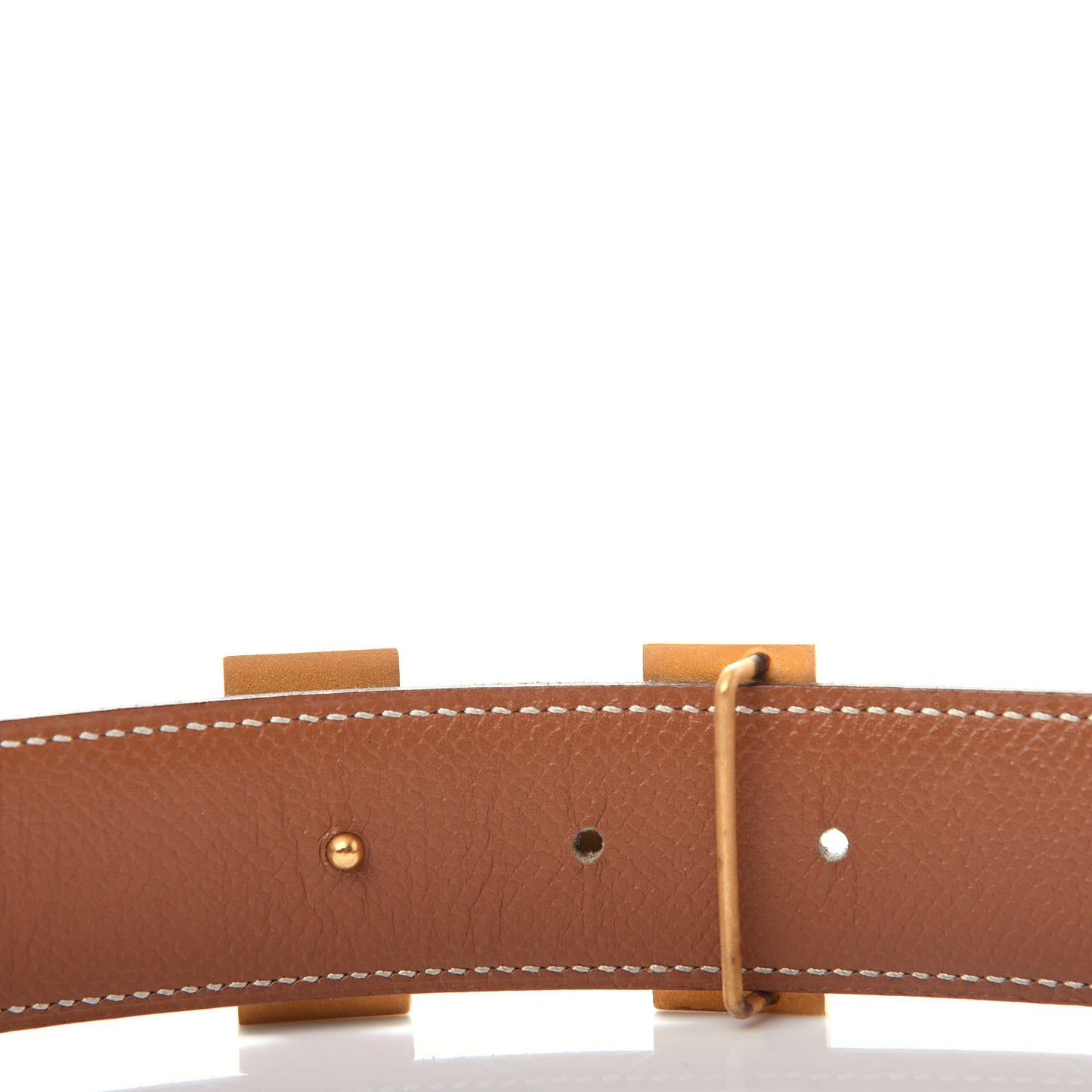 Box Courchevel 32mm H Belt 75 Black Gold
