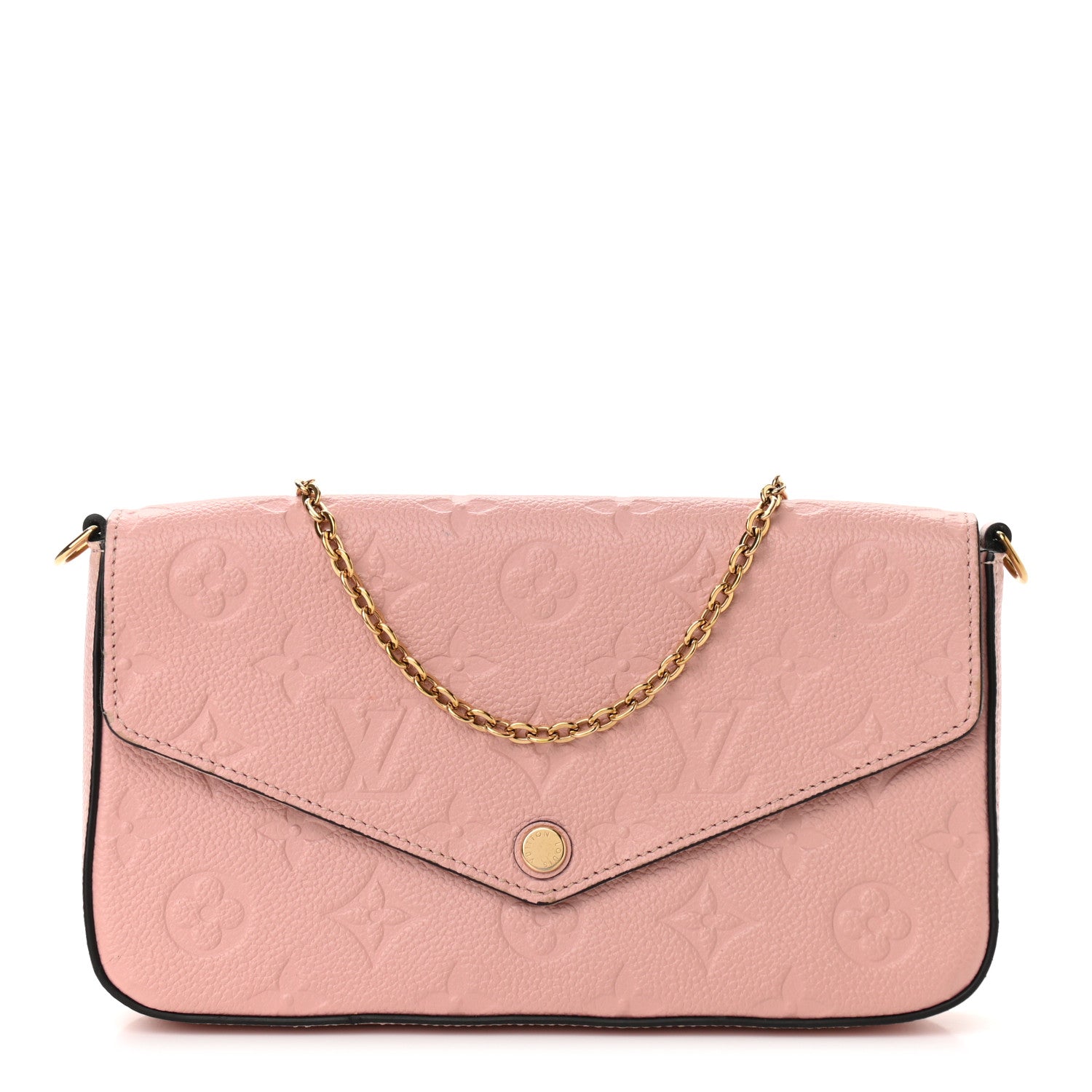 Louis Vuitton Empreinte Pochette Felicie Chain Wallet Rose Poudre 1 of 13