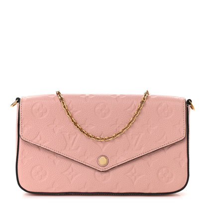 Louis Vuitton Empreinte Pochette Felicie Chain Wallet Rose Poudre 1 of 13