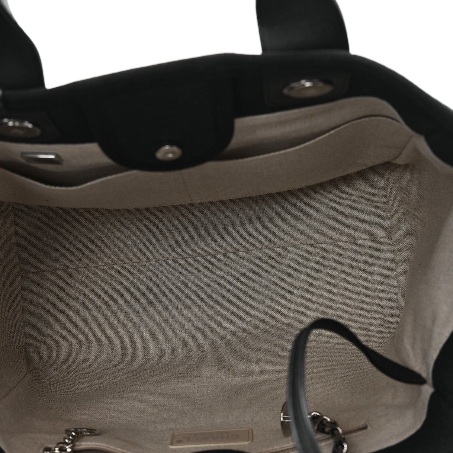 Chanel Mixed Fibers Small Deauville Tote Black 6 of 12