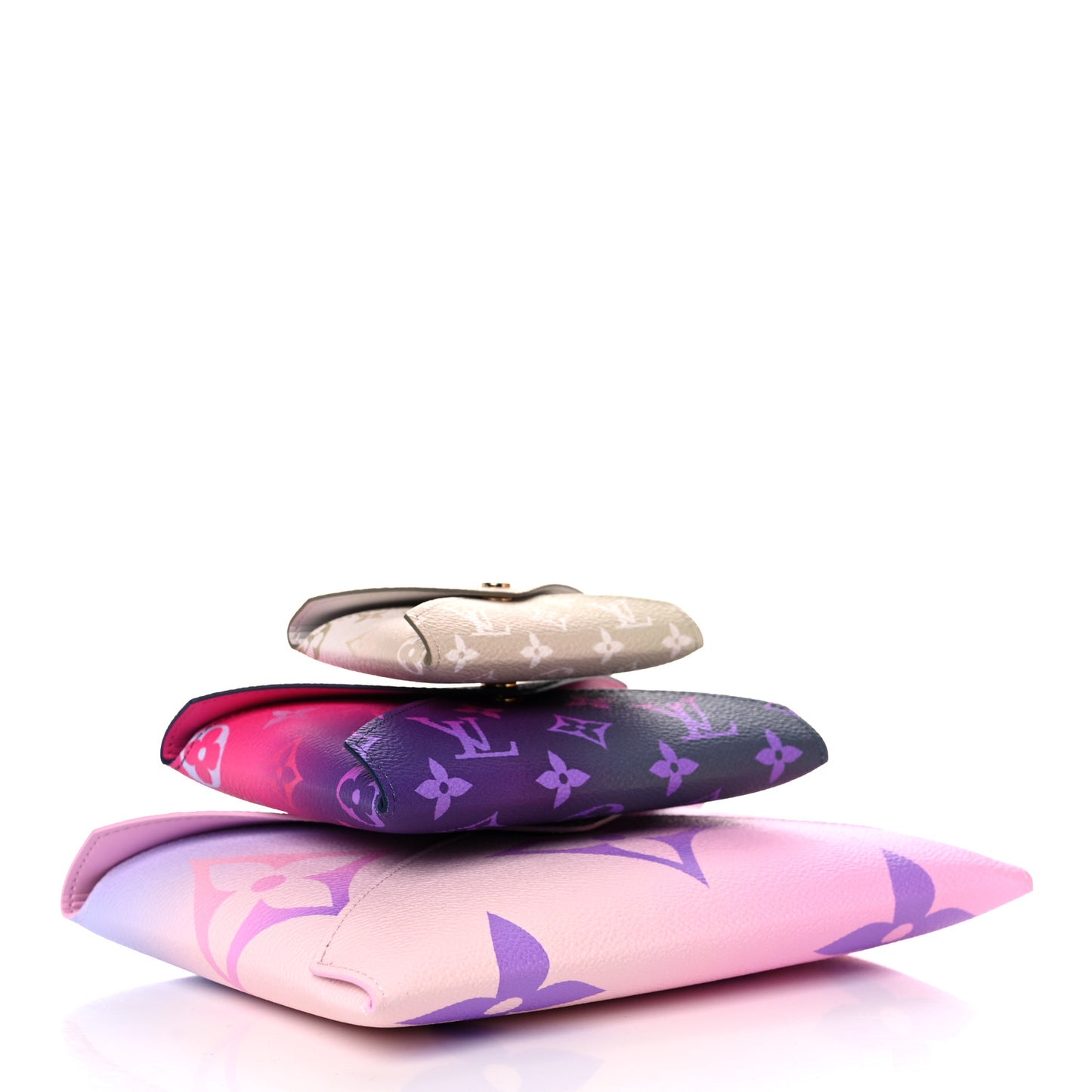 Monogram Giant Spring In The City Kirigami Pochette Set Sunrise Pastel Midnight Fuchsia Sunset Kaki