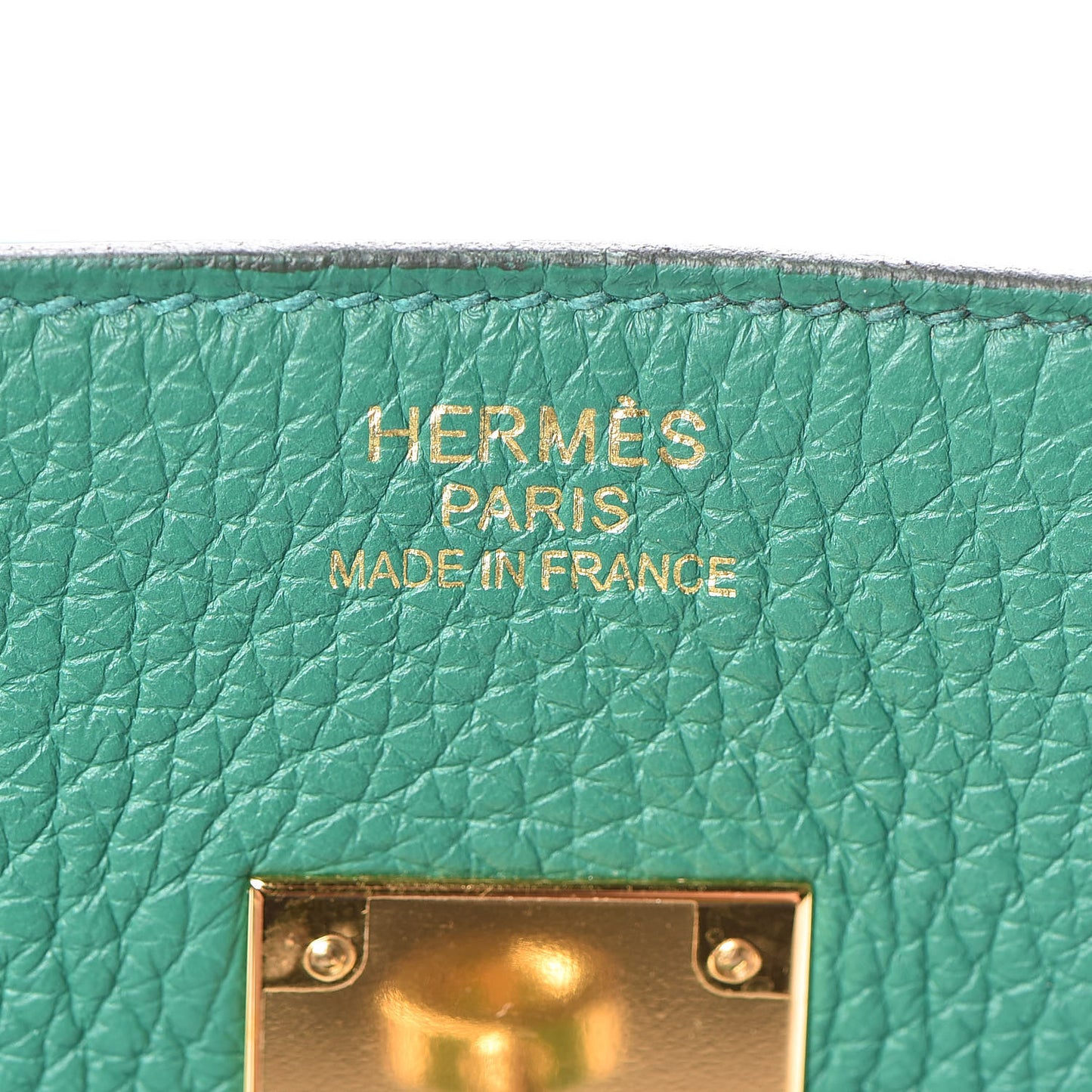 Taurillon Clemence Birkin 35 Vert Vertigo