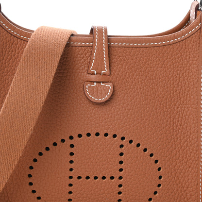 Hermes Taurillon Clemence Evelyne TPM Gold 7 of 9