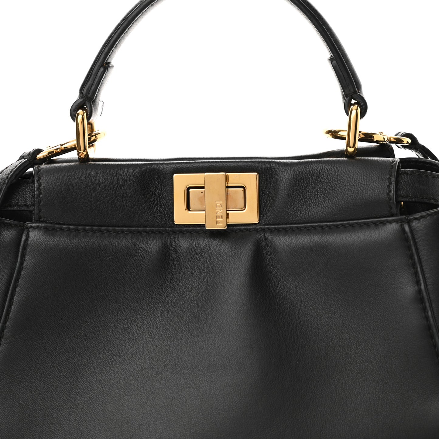 Nappa Mini Peekaboo Iconic Satchel Black