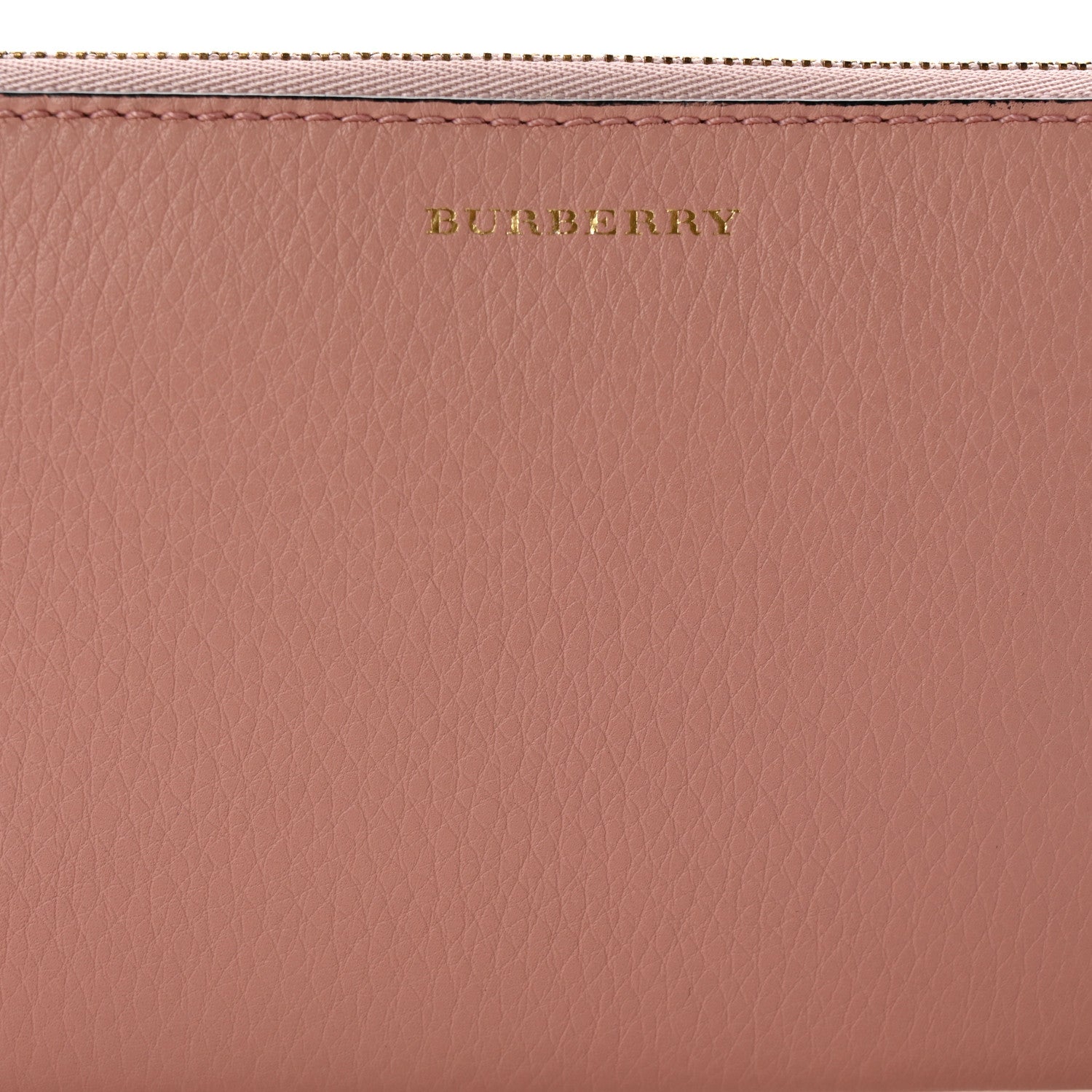 Burberry Grainy Calfskin Zip Around Wallet Pink 10 of 14