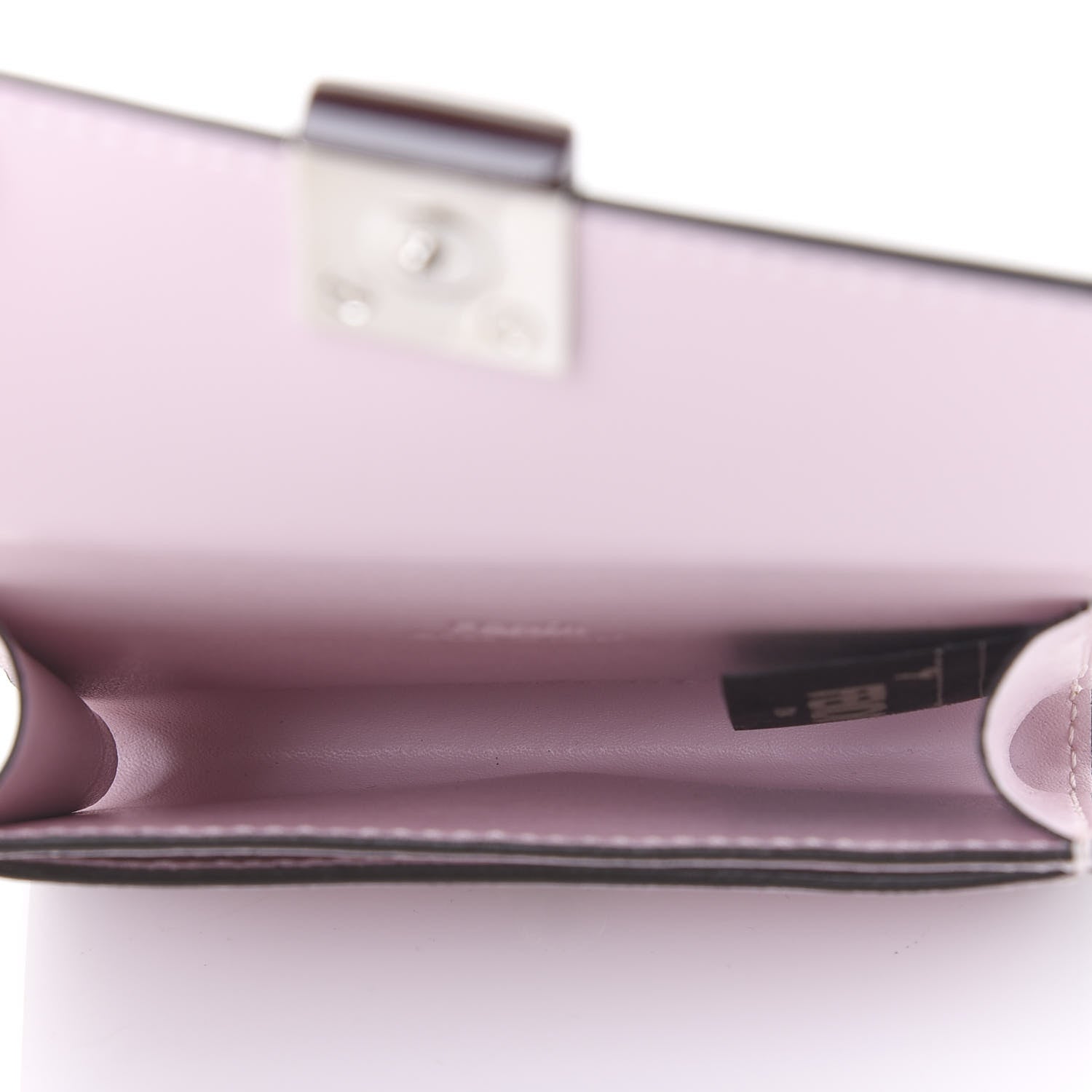Fendi Vitello Liberty Studded Fold Over Card Holder Peonia 5 of 10