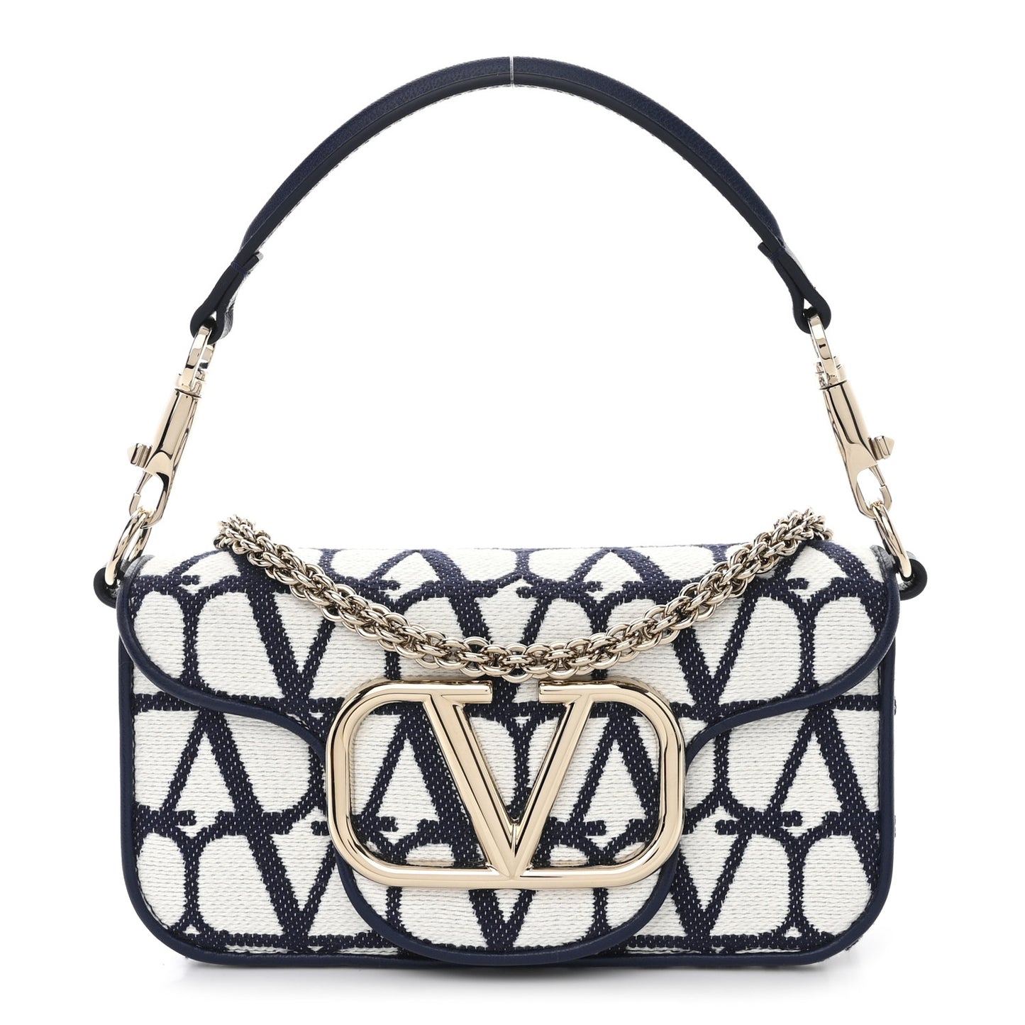 Toile Iconographe Cotton Vlogo Small Loco Shoulder Bag White Worker
