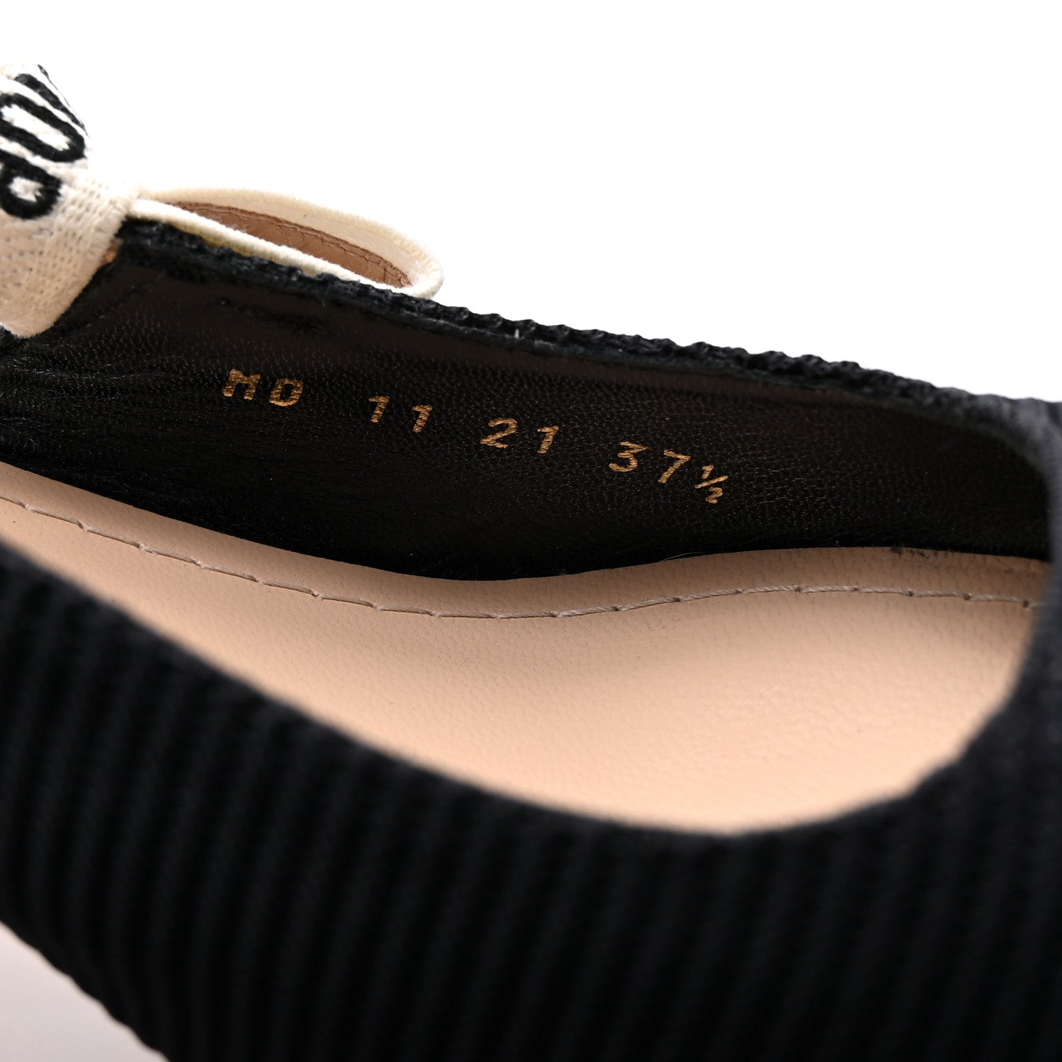 Christian Dior Technical Canvas Ribbon J Adior Slingback 65mm Pumps 37.5 Black 37.5 Black 9 of 9