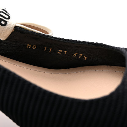 Christian Dior Technical Canvas Ribbon J Adior Slingback 65mm Pumps 37.5 Black 37.5 Black 9 of 9
