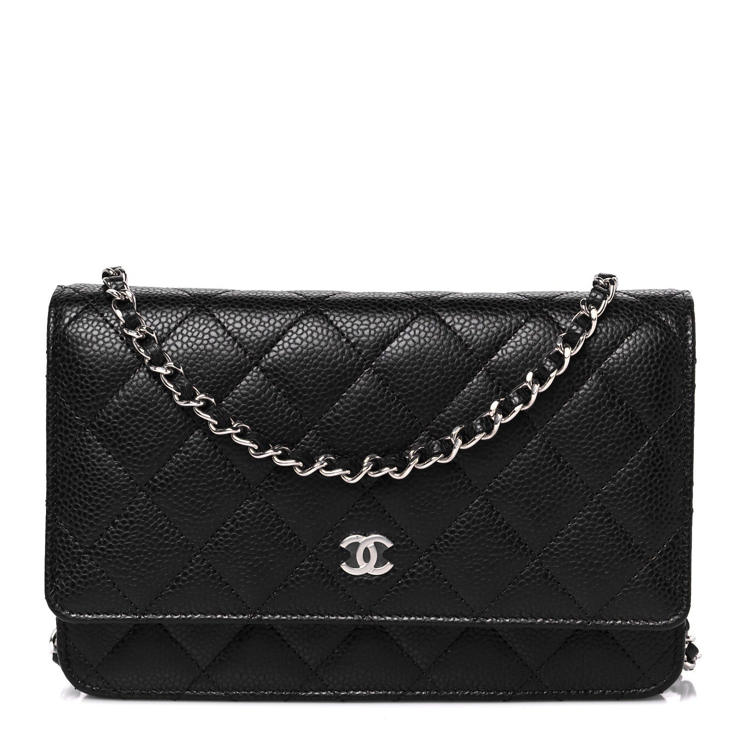 Chanel Caviar Quilted Wallet on Chain WOC Black 1 of 11