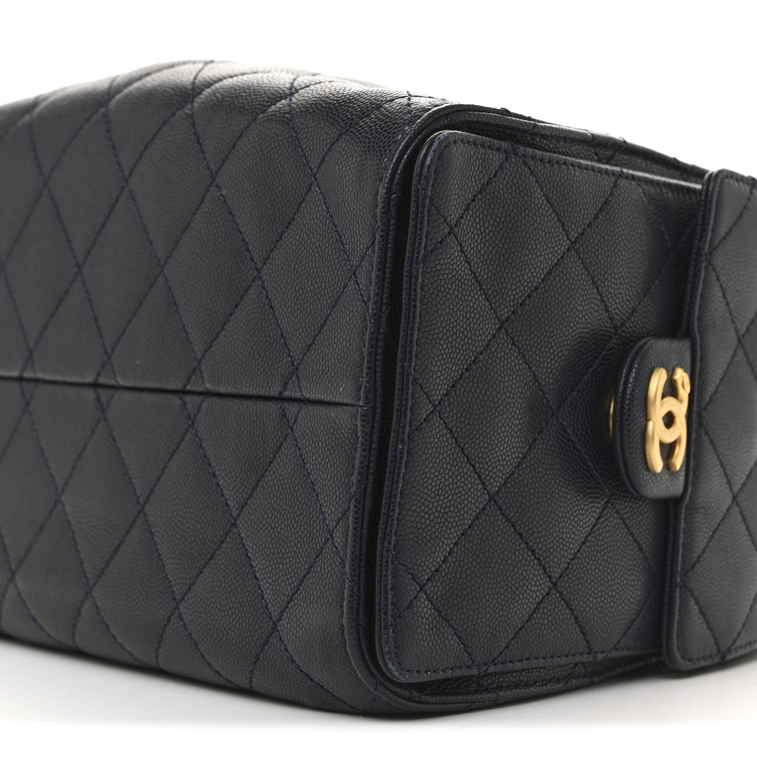Chanel Caviar Quilted Small Chanel 25 Handbag Dark Navy 10 of 11