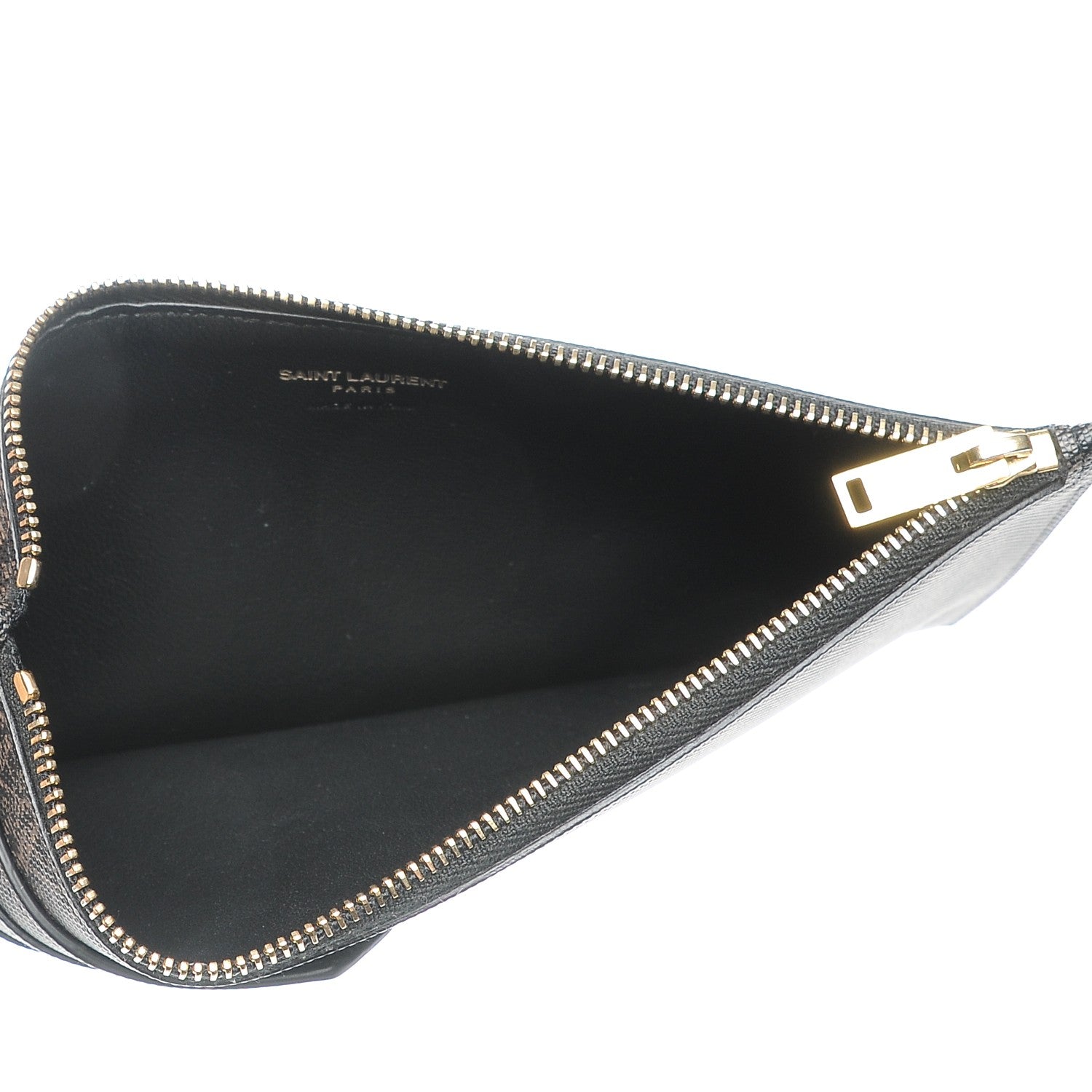 Saint Laurent Classic Toile Monogram 4 Fragments Zip Pouch Black 5 of 8
