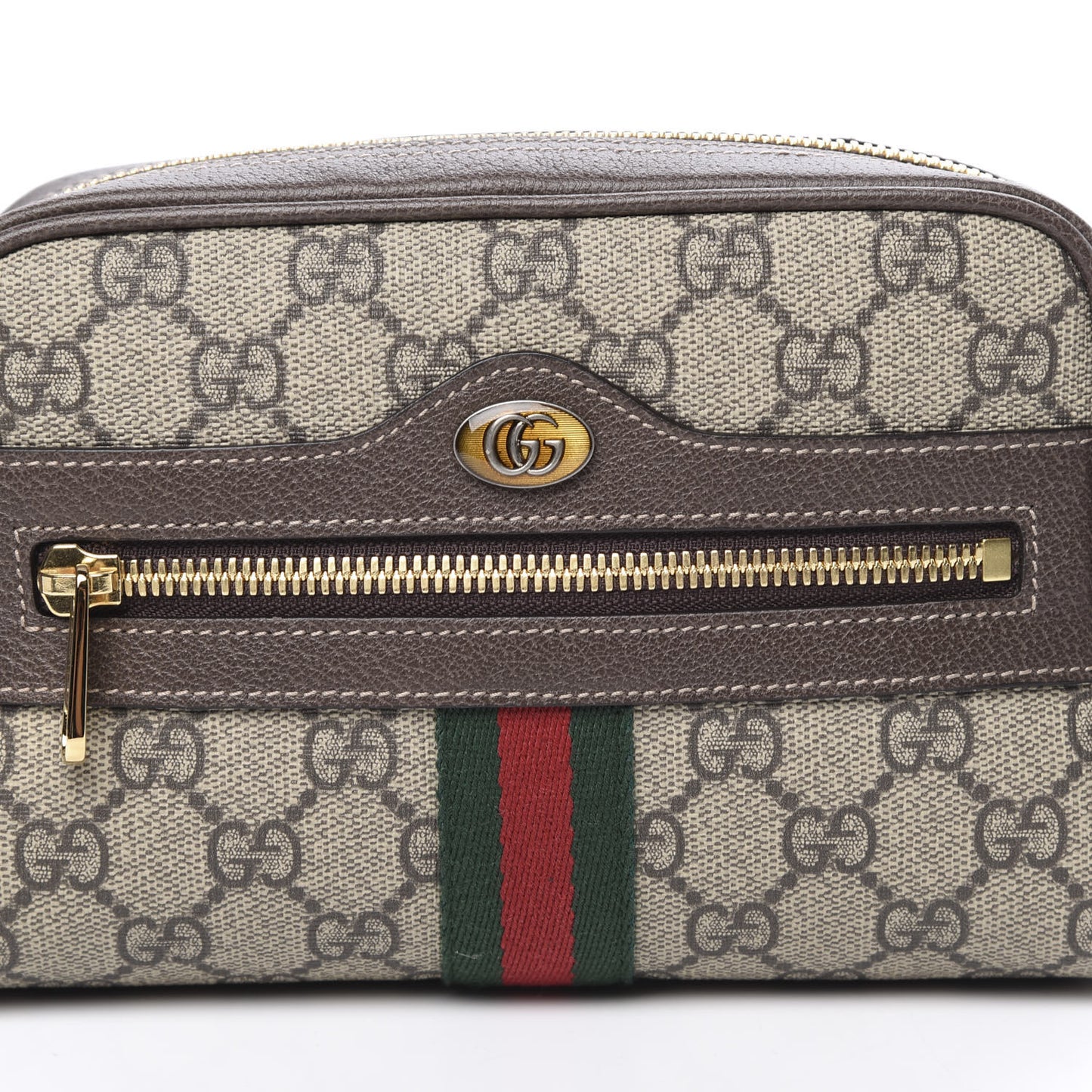 GG Supreme Monogram Small Ophidia Belt Bag 65 26 Dark Brown
