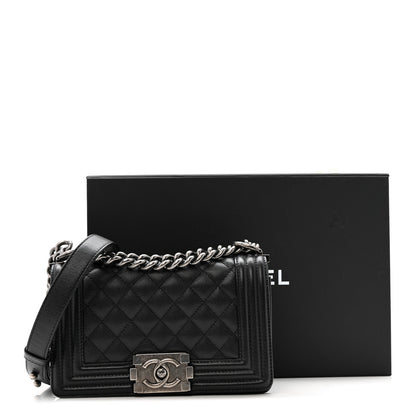 Chanel Caviar Quilted Small Boy Flap Black 11 of 11