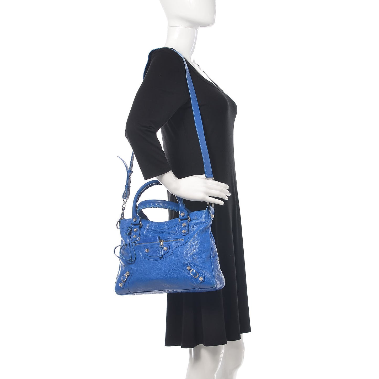 Agneau Giant 12 Silver Hardware Town Bleu Lazuli