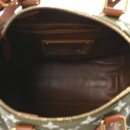 Louis Vuitton Calfskin Monogram Speedy P9 Bandouliere 30 Green Sancha 7 of 12