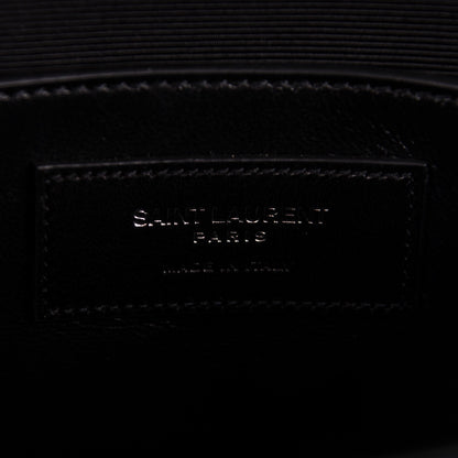 Saint Laurent Calfskin Crocodile Embossed Medium Classic Monogram Kate Tassel Satchel Black 7 of 7