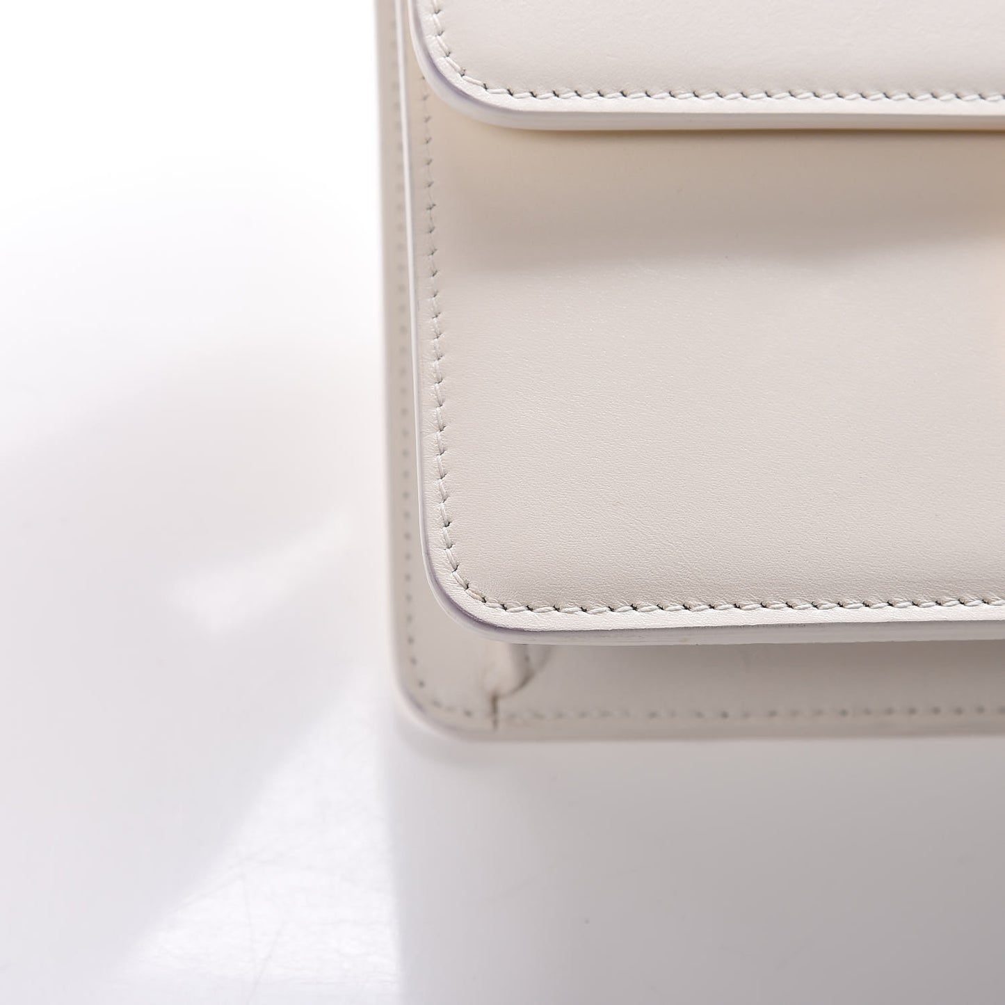 Calfskin 30 Montaigne Flap Bag White
