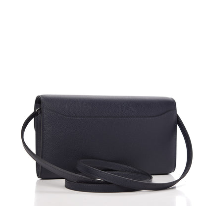 Hermes Evercolor Constance Wallet To Go Bleu Nuit 3 of 8