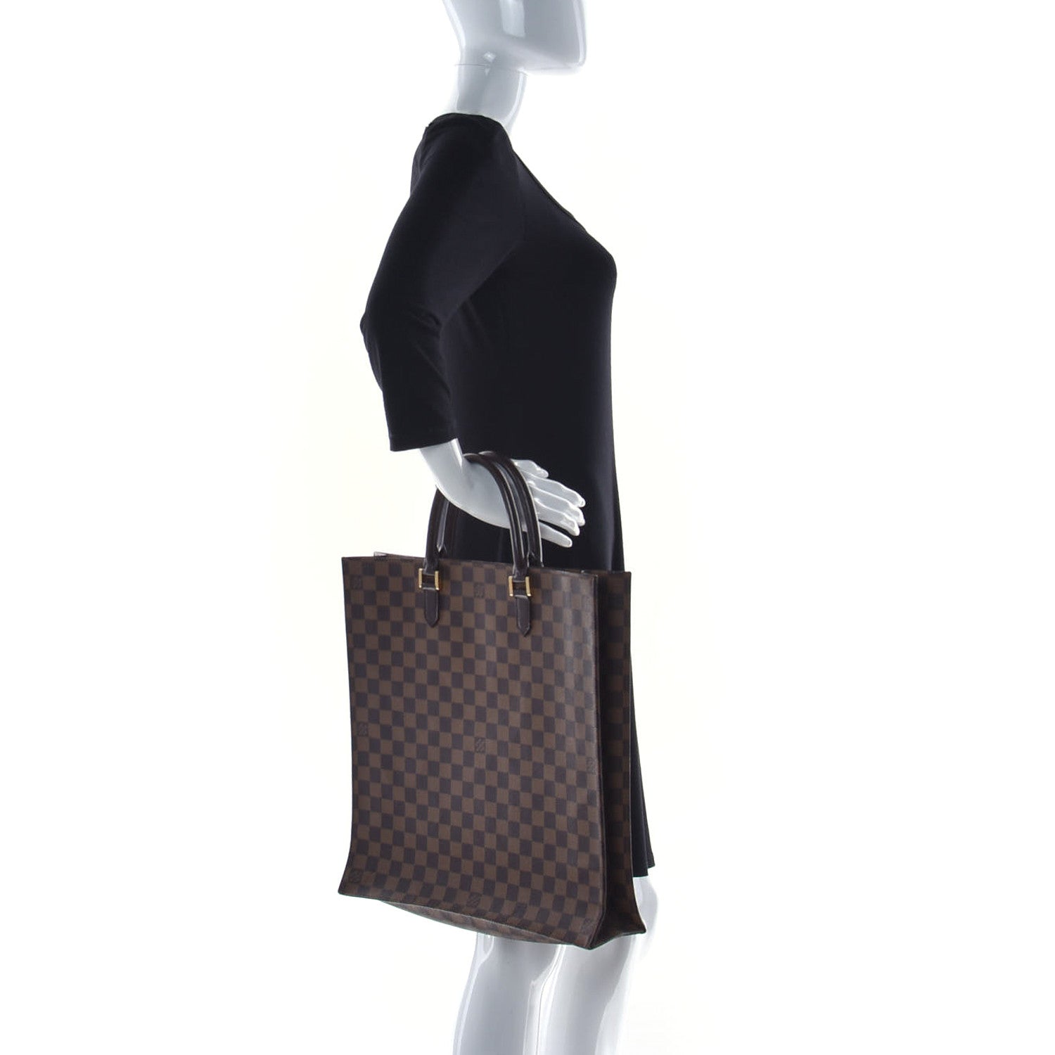 Louis Vuitton Damier Ebene Sac Plat 2 of 10