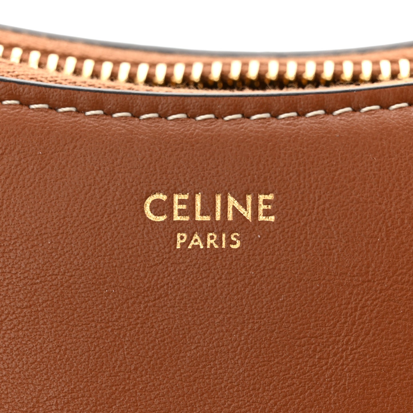 Smooth Calfskin Medium Strap Ava Shoulder Bag Tan