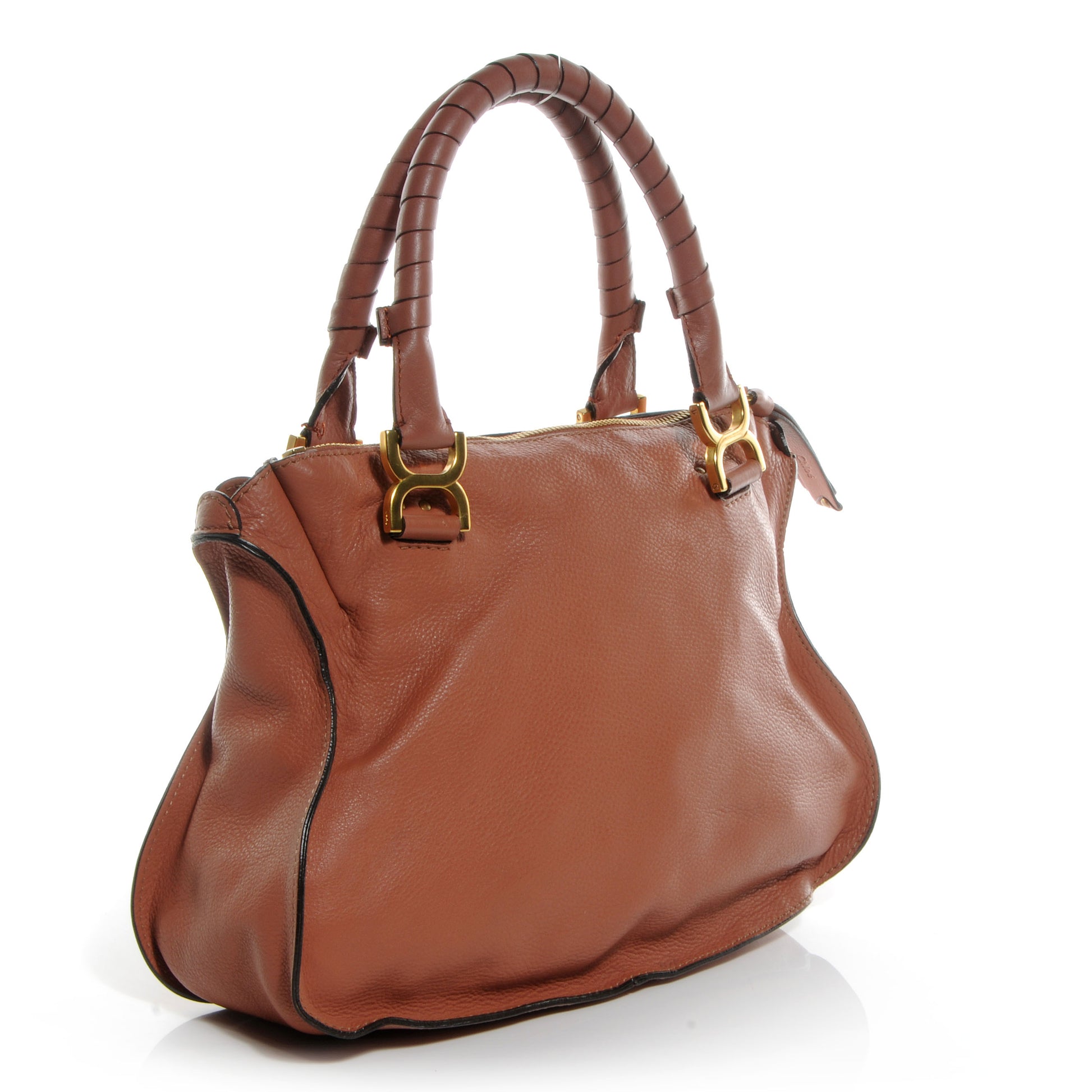 Chloe Calfskin Medium Marcie Satchel Clay 2 of 10