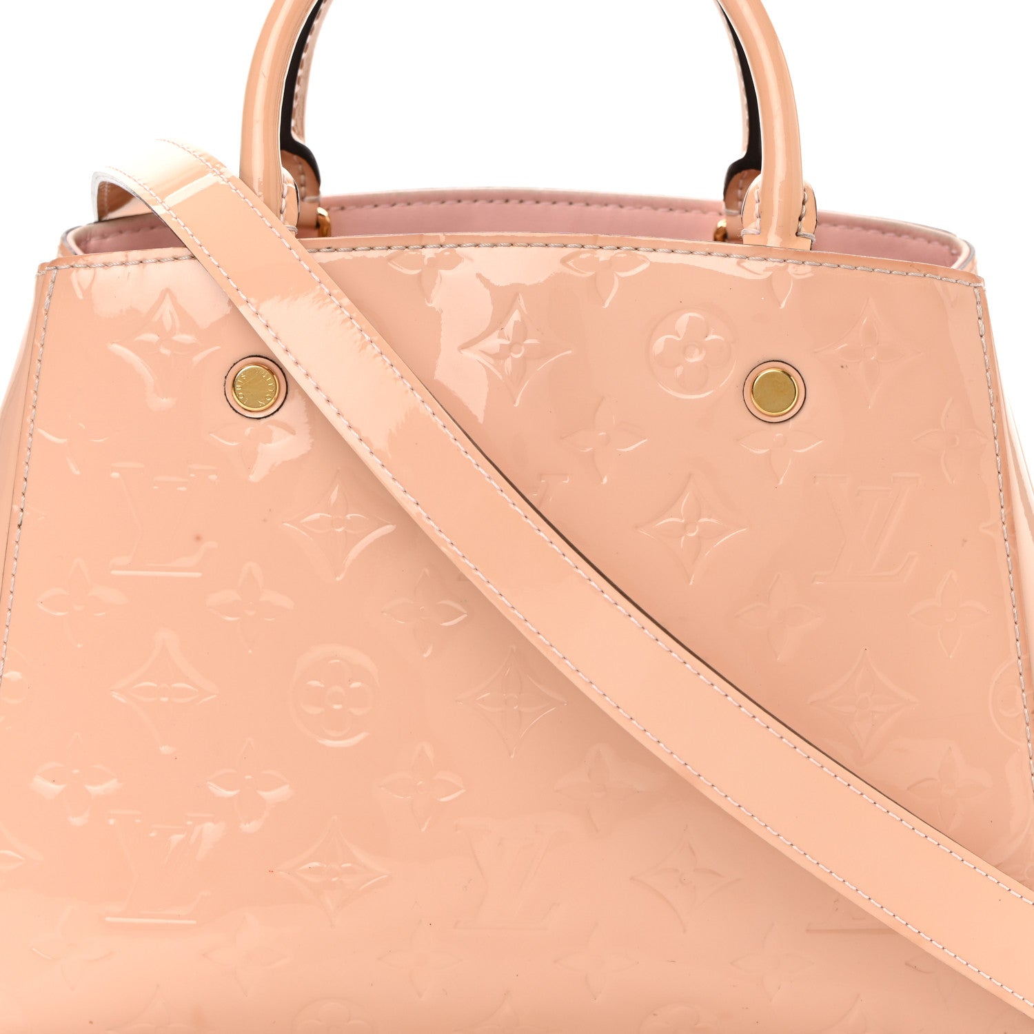 Louis Vuitton Vernis Montaigne BB Rose Ballerine 18 of 20