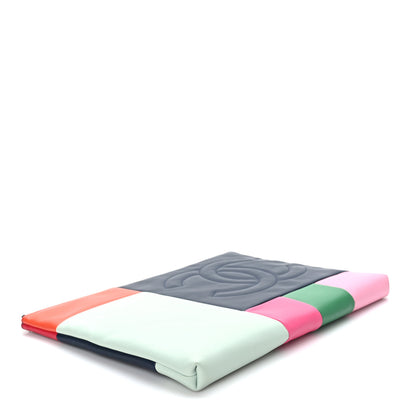 Chanel Lambskin Colorblock Cosmetic Case Multicolor 4 of 9