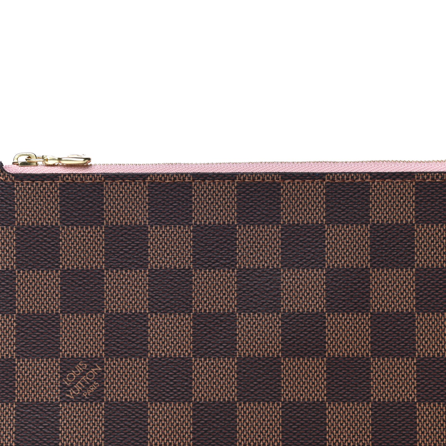 Damier Ebene Neverfull MM GM Pochette Rose Ballerine