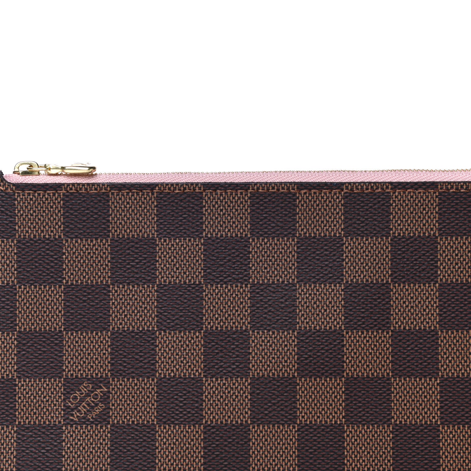 Louis Vuitton Damier Ebene Neverfull MM GM Pochette Rose Ballerine 7 of 9