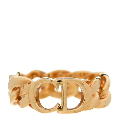 Christian Dior Metal Danseuse Etoile Chain Ring L Gold 1 of 7