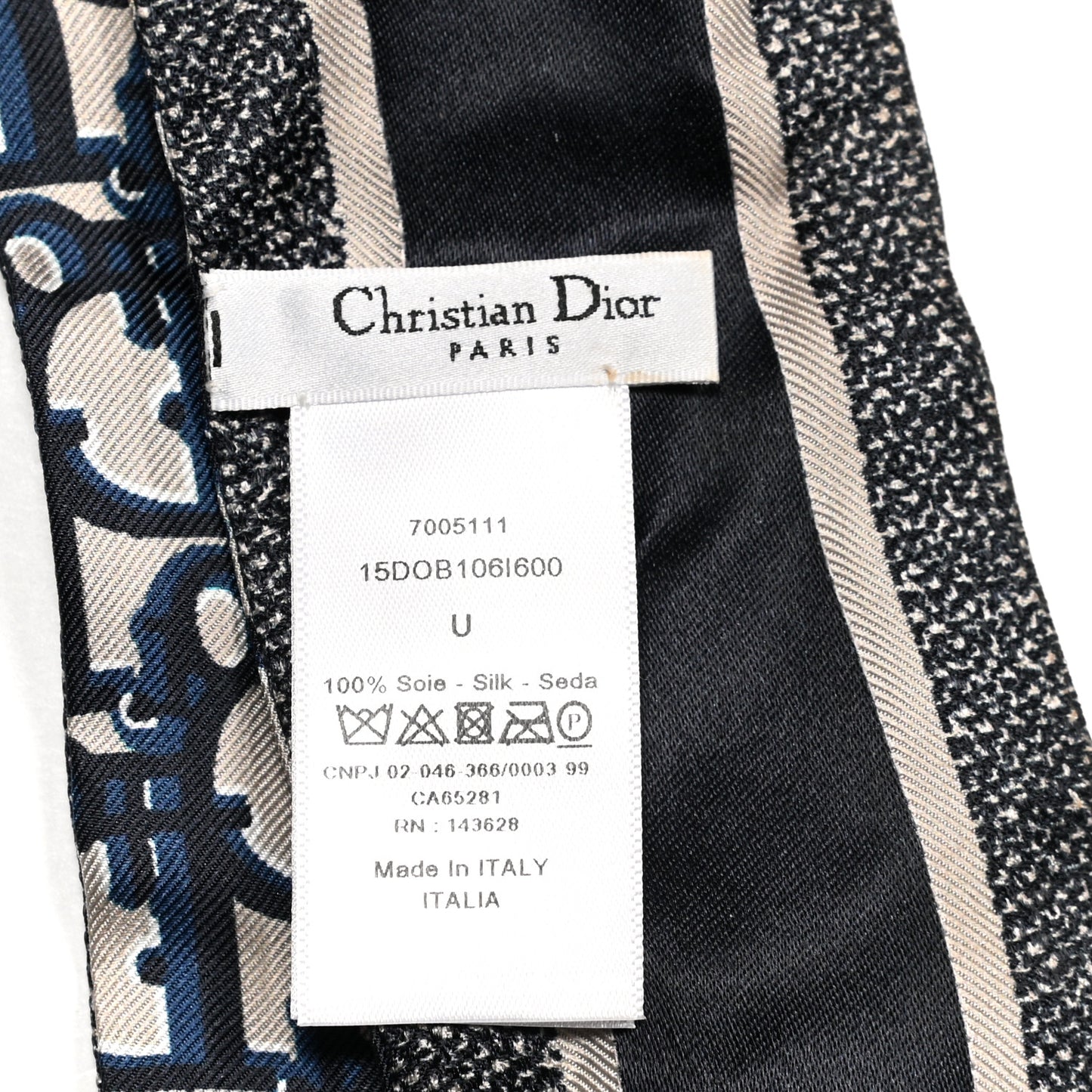 Silk Oblique Mitzah Scarf Blue
